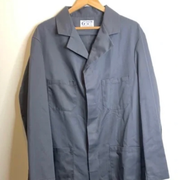 Grand Textiles Shop Coat Style 710 Charcoal Grey - Picture 1 of 4